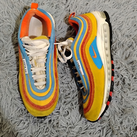 Nike Air Max 97 SE Running Club Men Size 10.5 Pollen Orange Sneakers DH1085-700 - Picture 1 of 13
